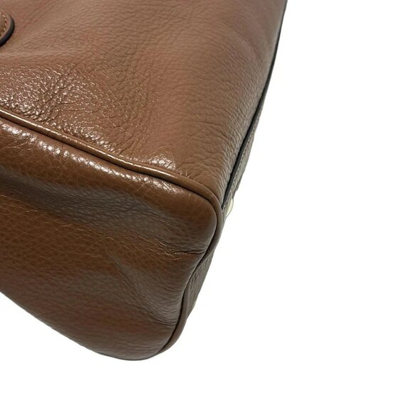 Auth COACH Pebbled Leather Bennett Mini Satchel F36677 Brown Leather - Handbag - Picture 10 of 10